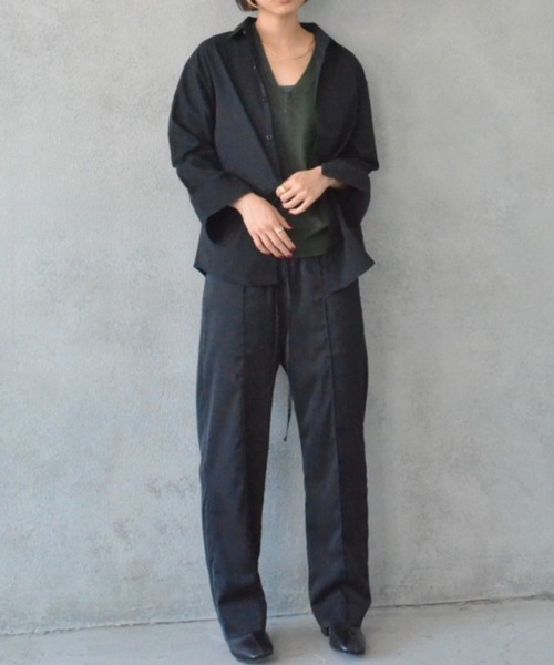 SEN TOKYO(セントーキョー)の「オーバーサイズ レギュラーカラーシャツ(シャツ/ブラウス・レディース・ホワイト/ブラック/ピンク/ブルー/アイボリー/マスタード・M/L/XL)」の14枚目の写真
