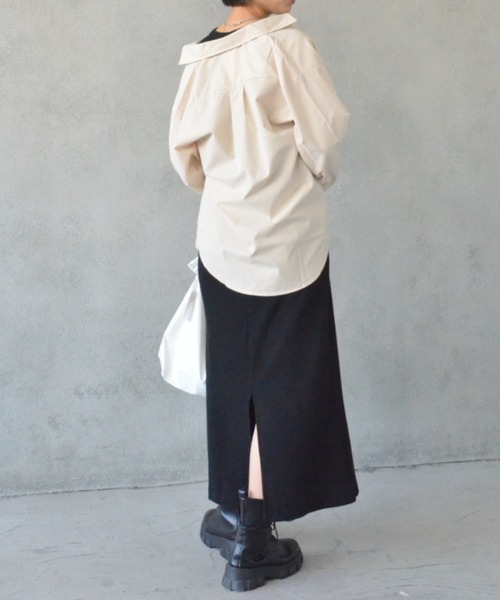 SEN TOKYO(セントーキョー)の「オーバーサイズ レギュラーカラーシャツ(シャツ/ブラウス・レディース・ホワイト/ブラック/ピンク/ブルー/アイボリー/マスタード・M/L/XL)」の19枚目の写真