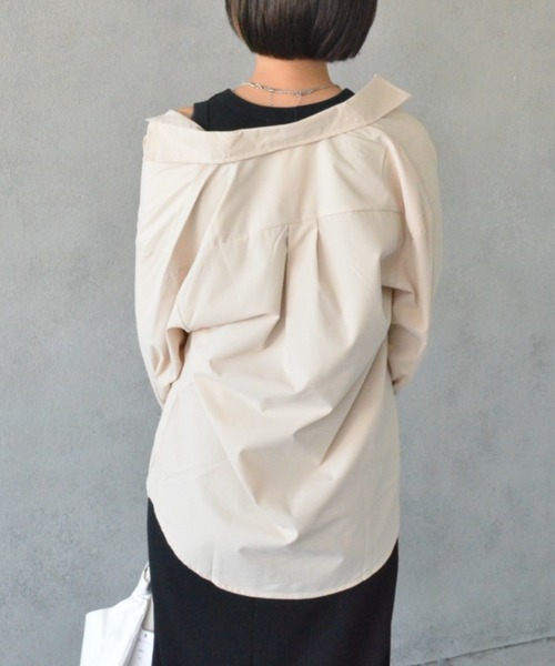 SEN TOKYO(セントーキョー)の「オーバーサイズ レギュラーカラーシャツ(シャツ/ブラウス・レディース・ホワイト/ブラック/ピンク/ブルー/アイボリー/マスタード・M/L/XL)」の15枚目の写真