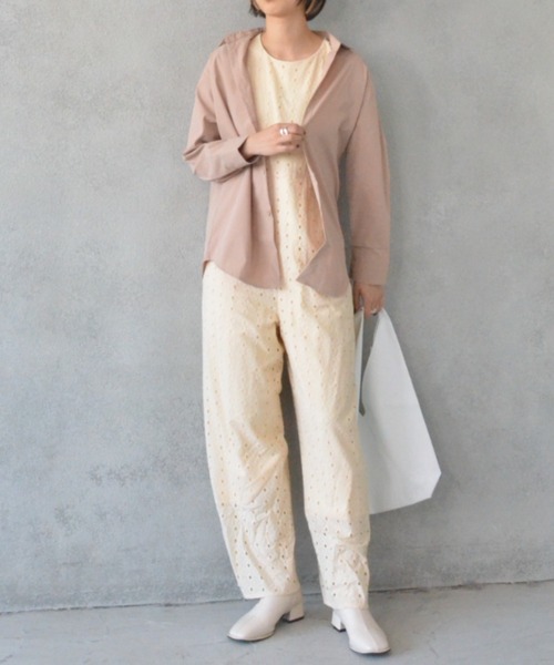 SEN TOKYO(セントーキョー)の「オーバーサイズ レギュラーカラーシャツ(シャツ/ブラウス・レディース・ホワイト/ブラック/ピンク/ブルー/アイボリー/マスタード・M/L/XL)」の20枚目の写真
