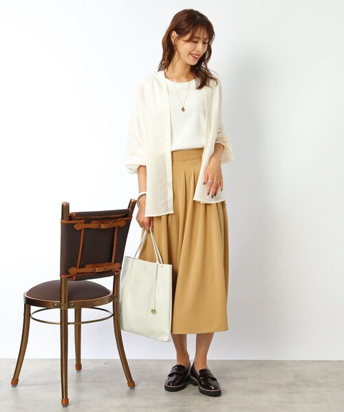 DRESKIP(ドレスキップ)の「◆シアーストライプロングシャツ(シャツ/ブラウス・レディース・ブラック/オフホワイト/グリーン系その他4/ベージュ系その他5・02/03/04)」の18枚目の写真