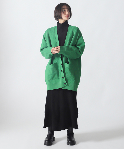 JOINT WORKS（ジョイントワークス）の「レイヤードニットワンピース（ワンピース・レディース・グリーン/ブルー系その他/ライトグレー/ブラック・FREE）」の10枚目の写真