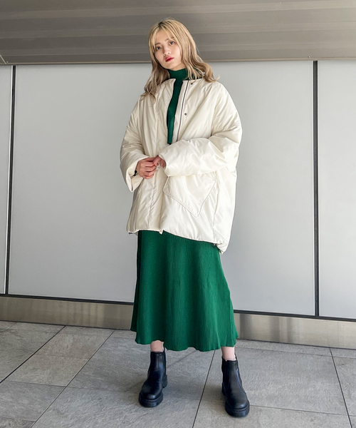 JOINT WORKS（ジョイントワークス）の「レイヤードニットワンピース（ワンピース・レディース・グリーン/ブルー系その他/ライトグレー/ブラック・FREE）」の20枚目の写真