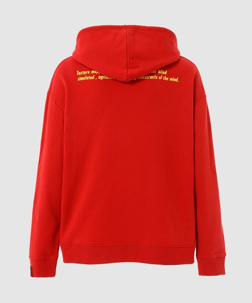 RAF SIMONS(ラフシモンズ)の「Regular fit hoodie with Ghost print on front(パーカー・メンズ・レッド・S/M)」の2枚目の写真