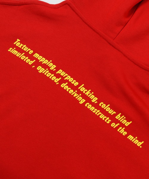 RAF SIMONS(ラフシモンズ)の「Regular fit hoodie with Ghost print on front(パーカー・メンズ・レッド・S/M)」の4枚目の写真