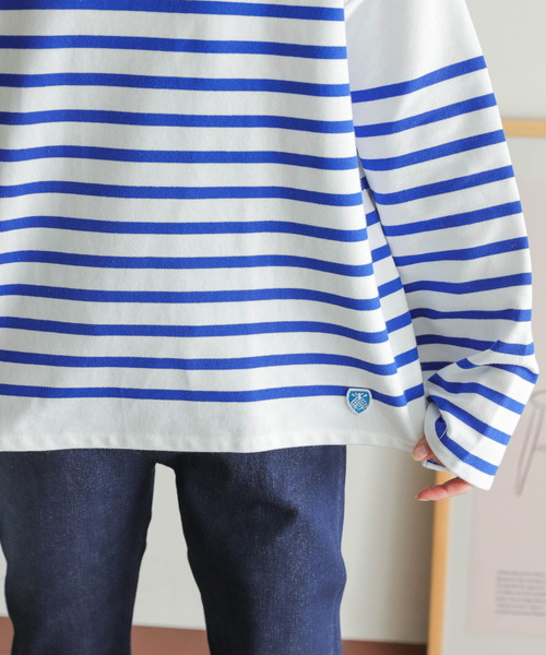 ORCIVAL(オーシバル)の「ORCIVAL WIDE BOAT NECK PULLOVER(Tシャツ/カットソー・レディース・ブルー/ネイビー・1)」の10枚目の写真