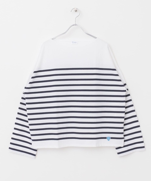 ORCIVAL(オーシバル)の「ORCIVAL WIDE BOAT NECK PULLOVER(Tシャツ/カットソー・レディース・ブルー/ネイビー・1)」の11枚目の写真