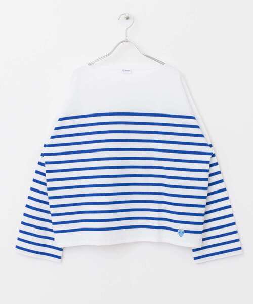ORCIVAL(オーシバル)の「ORCIVAL WIDE BOAT NECK PULLOVER(Tシャツ/カットソー・レディース・ブルー/ネイビー・1)」の12枚目の写真