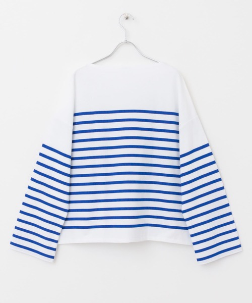 ORCIVAL(オーシバル)の「ORCIVAL WIDE BOAT NECK PULLOVER(Tシャツ/カットソー・レディース・ブルー/ネイビー・1)」の15枚目の写真