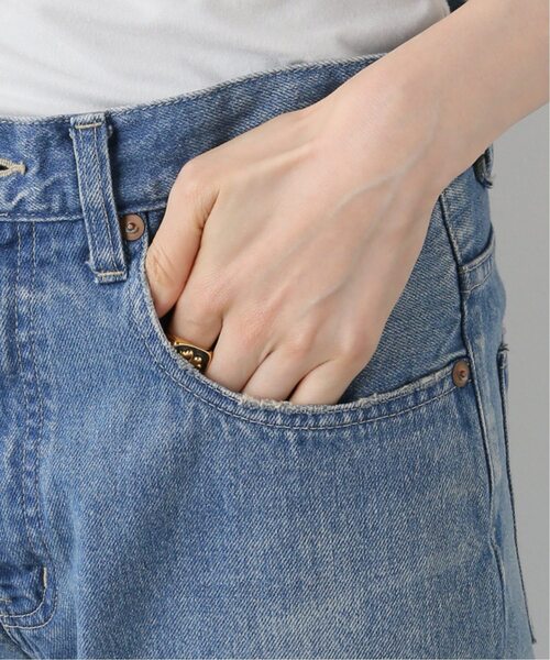 FRAMeWORK（フレームワーク）の「≪追加≫FRAMeWORK made by J フレアジーンズ（ダメージ）2（デニムパンツ・レディース・サックスブルー・MEDIUM/LARGE/SMALL）」の14枚目の写真