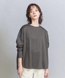BEAUTY&YOUTH UNITED ARROWS | コットンラウンドヘム ロングスリーブカットソー(Tシャツ/カットソー)