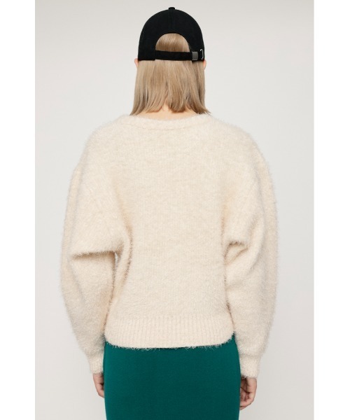 SLY（スライ）の「SHAGGY TOPS シャギー トップス ニット（ニット/セーター・レディース・ターコイズブルー/オレンジ/アイボリー/ライトブラック・FREE）」の6枚目の写真