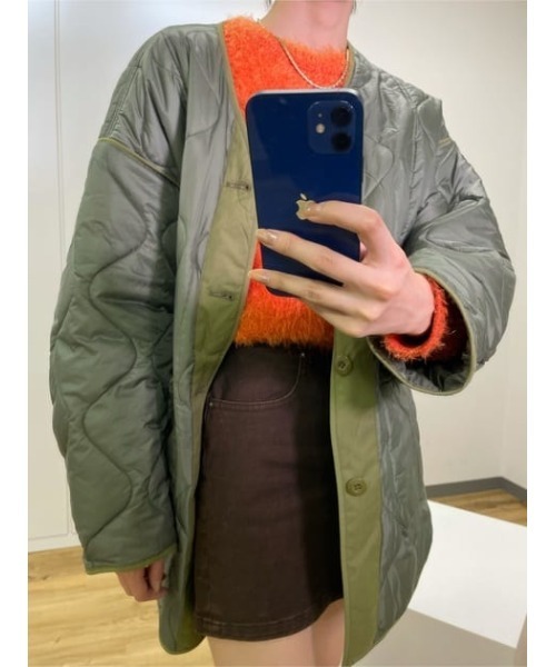 SLY（スライ）の「SHAGGY TOPS シャギー トップス ニット（ニット/セーター・レディース・ターコイズブルー/オレンジ/アイボリー/ライトブラック・FREE）」の5枚目の写真