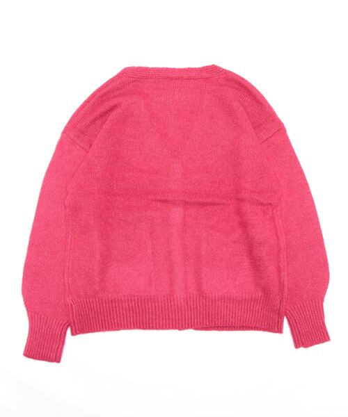 notch.（ノッチ）の「起毛Vネックカーディガン（カーディガン/ボレロ・レディース・オレンジ/ブラック/ピンク/ブルー/エメラルド/グリーン・M）」の7枚目の写真