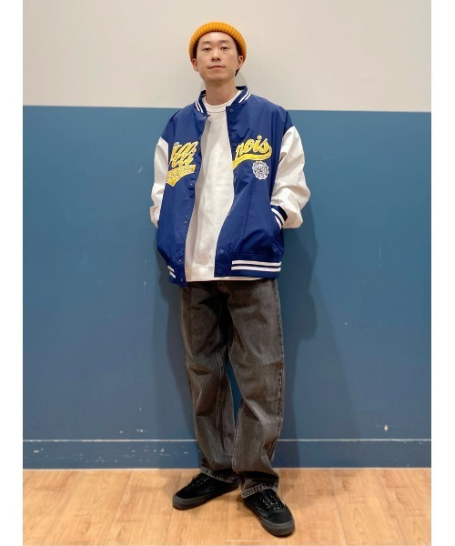 BACK NUMBER(バックナンバー)の「【BACK NUMBER】刺繍スタジャン(スタジャン・メンズ・ブラック/ネイビー/グリーン・M/L/XL)」の13枚目の写真