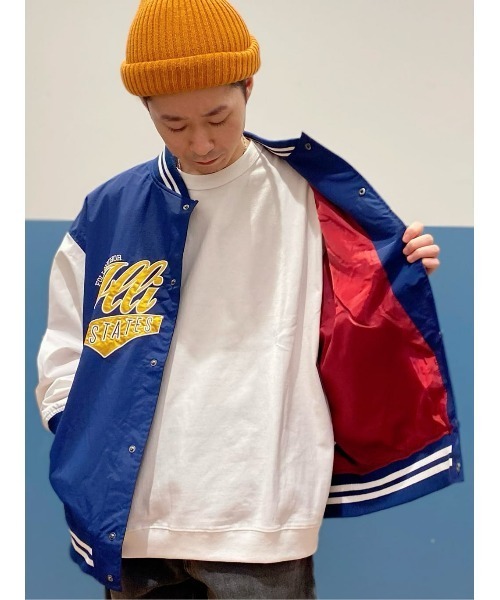 BACK NUMBER(バックナンバー)の「【BACK NUMBER】刺繍スタジャン(スタジャン・メンズ・ブラック/ネイビー/グリーン・M/L/XL)」の15枚目の写真