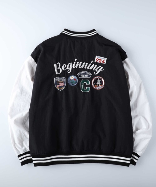 BACK NUMBER(バックナンバー)の「【BACK NUMBER】刺繍スタジャン(スタジャン・メンズ・ブラック/ネイビー/グリーン・M/L/XL)」の16枚目の写真