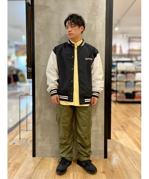 BACK NUMBER(バックナンバー)の「【BACK NUMBER】刺繍スタジャン(スタジャン・メンズ・ブラック/ネイビー/グリーン・M/L/XL)」の4枚目の写真