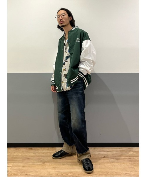 BACK NUMBER(バックナンバー)の「【BACK NUMBER】刺繍スタジャン(スタジャン・メンズ・ブラック/ネイビー/グリーン・M/L/XL)」の11枚目の写真