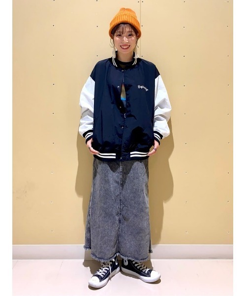 BACK NUMBER(バックナンバー)の「【BACK NUMBER】刺繍スタジャン(スタジャン・メンズ・ブラック/ネイビー/グリーン・M/L/XL)」の6枚目の写真