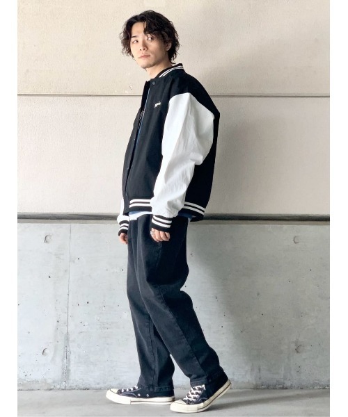 BACK NUMBER(バックナンバー)の「【BACK NUMBER】刺繍スタジャン(スタジャン・メンズ・ブラック/ネイビー/グリーン・M/L/XL)」の20枚目の写真