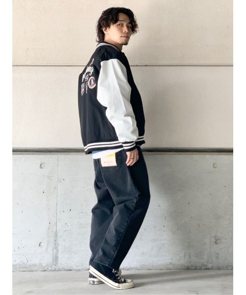 BACK NUMBER(バックナンバー)の「【BACK NUMBER】刺繍スタジャン(スタジャン・メンズ・ブラック/ネイビー/グリーン・M/L/XL)」の21枚目の写真