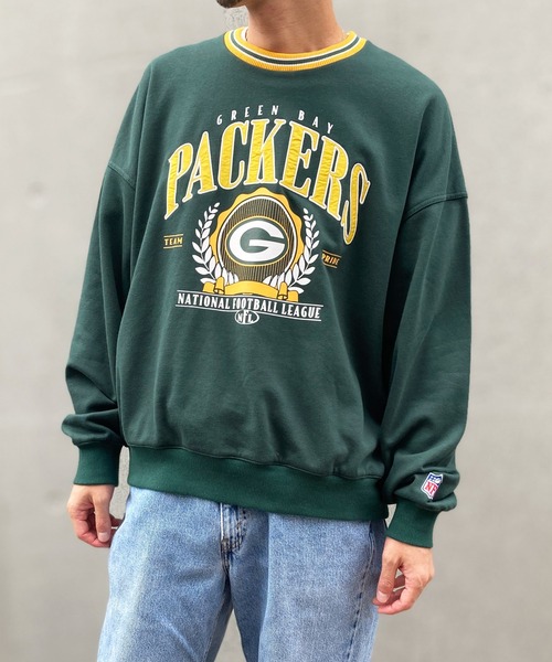NBA/NFL/NHL/MLB（エヌビーエーエヌエフエルエヌエイチエルエムエルビー）の「【NFL別注】 エヌエフエル ナショナル フットボール リーグ NFL Crew Sweat スウェット クルーネック プルオーバー Ye5108（スウェット・レディース・ホワイト/ブラック/グリーン/ライトグレー/ブルー・FREE）」の18枚目の写真