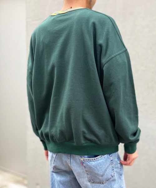 NBA/NFL/NHL/MLB（エヌビーエーエヌエフエルエヌエイチエルエムエルビー）の「【NFL別注】 エヌエフエル ナショナル フットボール リーグ NFL Crew Sweat スウェット クルーネック プルオーバー Ye5108（スウェット・レディース・ホワイト/ブラック/グリーン/ライトグレー/ブルー・FREE）」の19枚目の写真