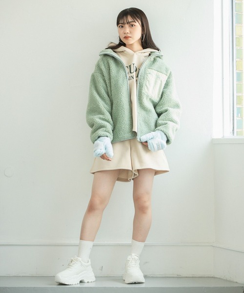 repipi armario（レピピ アルマリオ）の「☆セットアイテム☆【裏起毛】フーディセットアップ（セットアップ・キッズ・ダークブラウン/ブラック系その他/ライトベージュ・MEDIUM/SMALL/LARGE）」の5枚目の写真