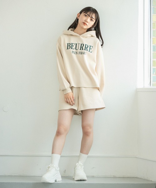 repipi armario（レピピ アルマリオ）の「☆セットアイテム☆【裏起毛】フーディセットアップ（セットアップ・キッズ・ダークブラウン/ブラック系その他/ライトベージュ・MEDIUM/SMALL/LARGE）」の6枚目の写真