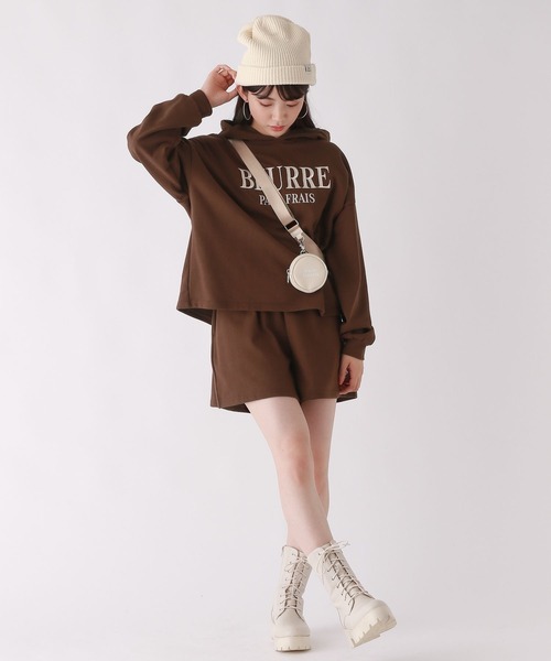 repipi armario（レピピ アルマリオ）の「☆セットアイテム☆【裏起毛】フーディセットアップ（セットアップ・キッズ・ダークブラウン/ブラック系その他/ライトベージュ・MEDIUM/SMALL/LARGE）」の9枚目の写真