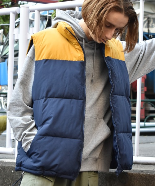 セール】中綿配色ベスト（ダウンベスト）｜Starting Over（スター