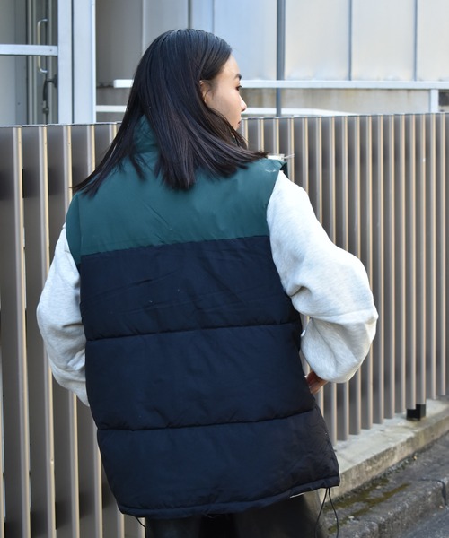 セール】中綿配色ベスト（ダウンベスト）｜Starting Over（スター