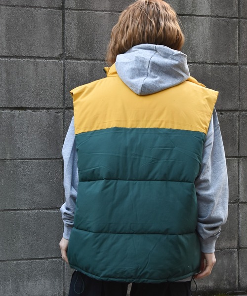 セール】中綿配色ベスト（ダウンベスト）｜Starting Over（スター