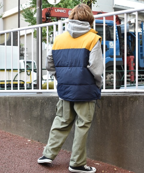 セール】中綿配色ベスト（ダウンベスト）｜Starting Over（スター