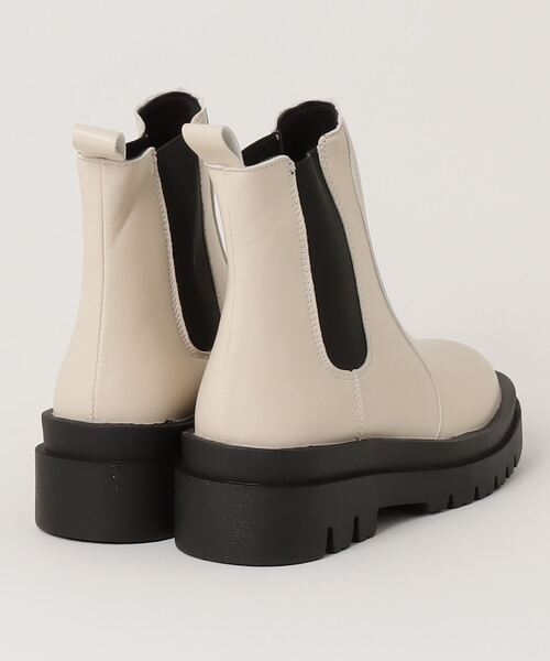 atmos pink（アトモスピンク）の「FAVOFAVO / ファボファボ 厚底タンクソールサイドゴアブーツ（ブーツ・レディース・ブラック/アイボリー・LL/L/M/S）」の3枚目の写真