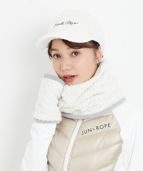 ジュン アンド ロペ　JUN & ROPE　フリース手甲 両手用　レディス ジュン アンド ロペ JUN & ROPE フリース手甲 両手用 レディス ジュン