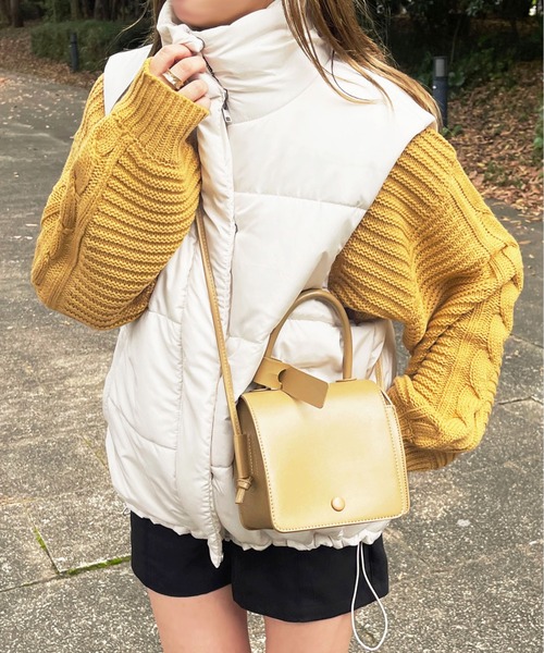 apres jour（アプレジュール）の「ハイネックダウンライクベスト【ZOZOTOWN限定アイテム】（ダウンベスト・レディース・アイボリー/ブラック・フリー/X-LARGE）」の12枚目の写真