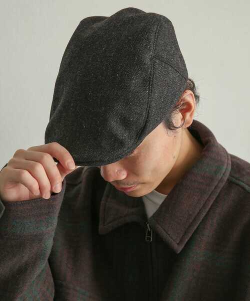 SENSE OF PLACE by URBAN RESEARCH（センスオブプレイスバイアーバンリサーチ）の「ウールブレンドハンチング（ハンチング/ベレー帽・メンズ・ブラック/ブラウン・ONE）」の2枚目の写真