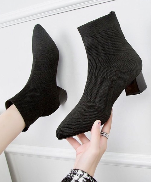 Burner(バーナー)の「【OKUOKU 0909】ソックスブーツ oku-shoes-684470156970-40(ブーツ・レディース・A/B・36/38)」の3枚目の写真