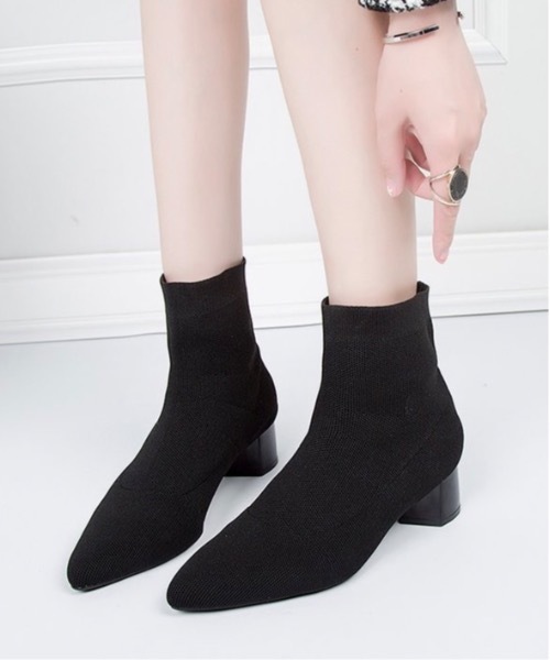 Burner(バーナー)の「【OKUOKU 0909】ソックスブーツ oku-shoes-684470156970-40(ブーツ・レディース・A/B・36/38)」の4枚目の写真