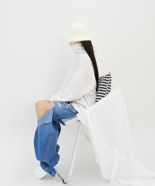 minsobi（ミンソビ）の「アンゴラファーバケットハット（ハット・レディース・グレー/ピンク/ホワイト/ブラック・FREE）」の20枚目の写真