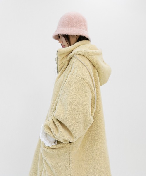 minsobi（ミンソビ）の「アンゴラファーバケットハット（ハット・レディース・グレー/ピンク/ホワイト/ブラック・FREE）」の22枚目の写真