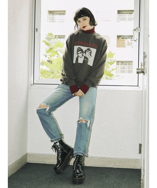 jouetie（ジュエティ）の「ニットカラープルオーバー【付け襟】（ニット/セーター・レディース・アイボリー/ブラック/ライトブルー・MEDIUM）」の12枚目の写真