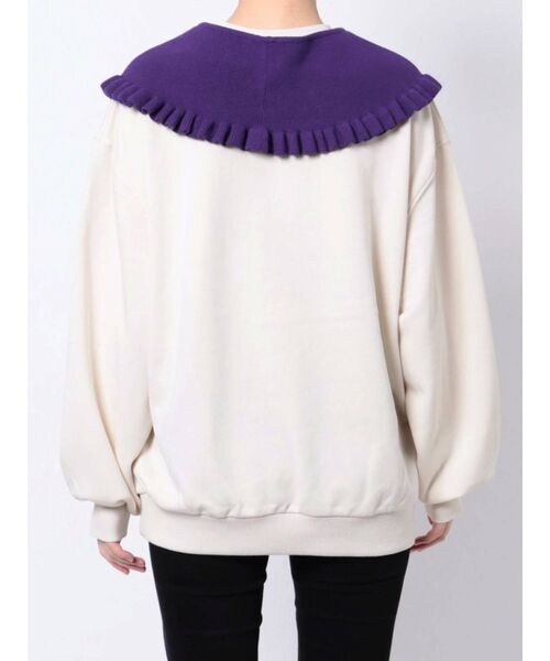 jouetie（ジュエティ）の「ニットカラープルオーバー【付け襟】（ニット/セーター・レディース・アイボリー/ブラック/ライトブルー・MEDIUM）」の21枚目の写真