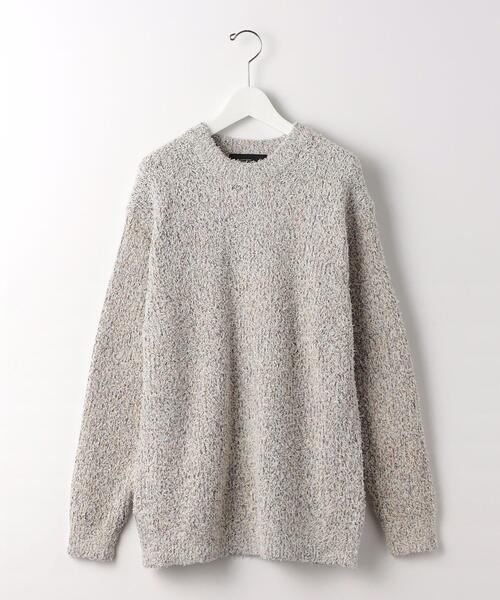 green label relaxing(グリーンレーベルリラクシング)の「ミックスカラーカールヤーン クルーネック ニット(ニット/セーター・メンズ・オフホワイト/ベージュ/ネイビー・M/S/L/XL)」の19枚目の写真