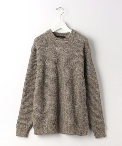 green label relaxing(グリーンレーベルリラクシング)の「ミックスカラーカールヤーン クルーネック ニット(ニット/セーター・メンズ・オフホワイト/ベージュ/ネイビー・M/S/L/XL)」の21枚目の写真