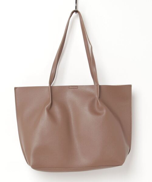 SPRUCE（スプルース）の「EM :  SPRUCE　軽量　シンプル　タックトート　重さ260g！（トートバッグ・レディース・ブラック/ライトグレー/グレイッシュベージュ/モカ・FREE）」の13枚目の写真