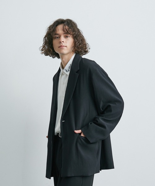 セール】プリーツルーズテーラードジャケット（テーラード