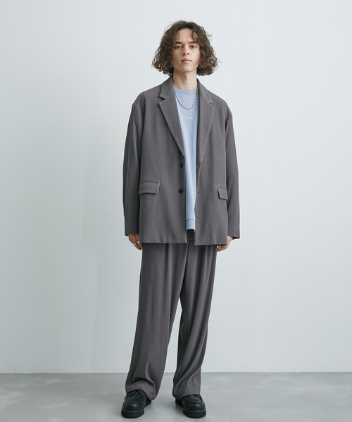 セール】プリーツルーズテーラードジャケット（テーラード